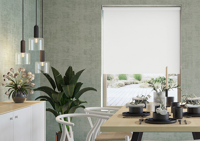 Rimini (FR Blackout), Arctic White - Twist&Fit Roller Blind - Image 3